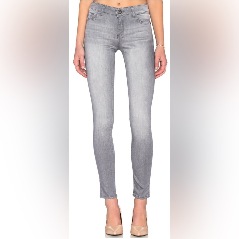 DL1961 Florence Skinny Ankle Jeans Light Grey 25